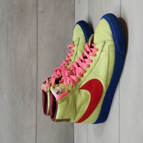 Nike Blazer Mens Mid Multicolor Hi Top Leather ID CW4649-993 Sneakers shoes sz 9 - Picture 2 of 12